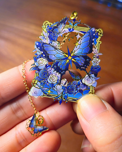 Metal Bookmark - Midnight Butterflies