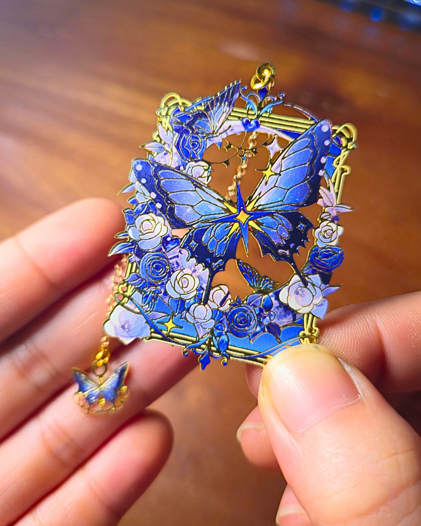 Metal Bookmark - Midnight Butterflies