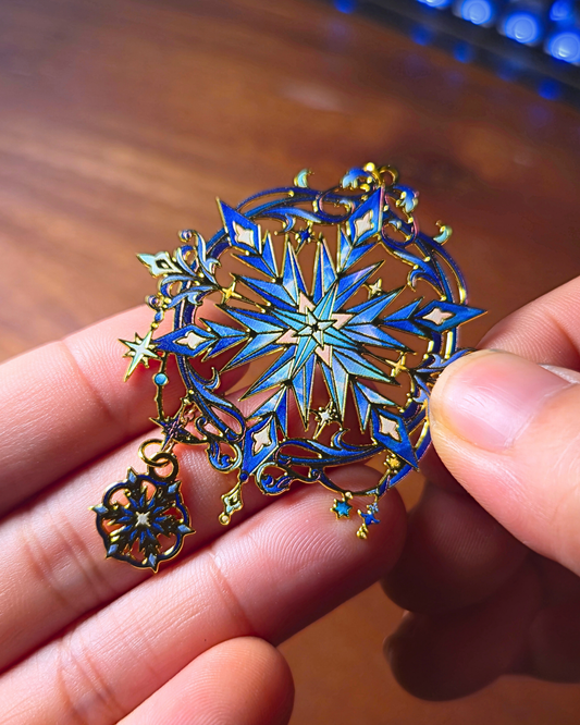 Metal Bookmark - Magic Snowflake