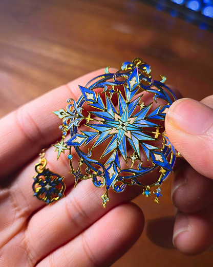 Metal Bookmark - Magic Snowflake