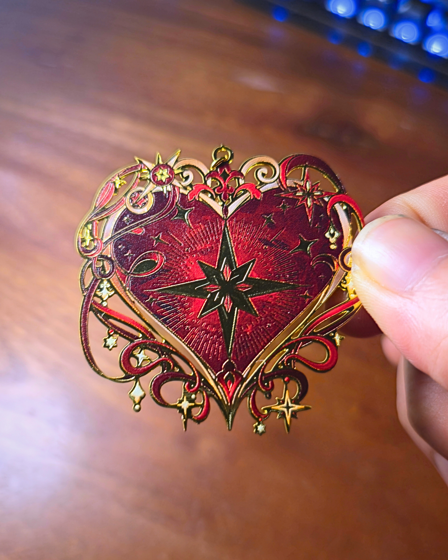 Metal Bookmark - Gilded Heart