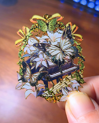 Metal Bookmark - Garden Butterflies