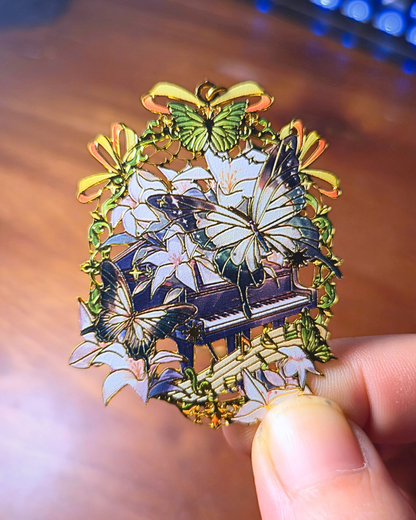 Metal Bookmark - Garden Butterflies