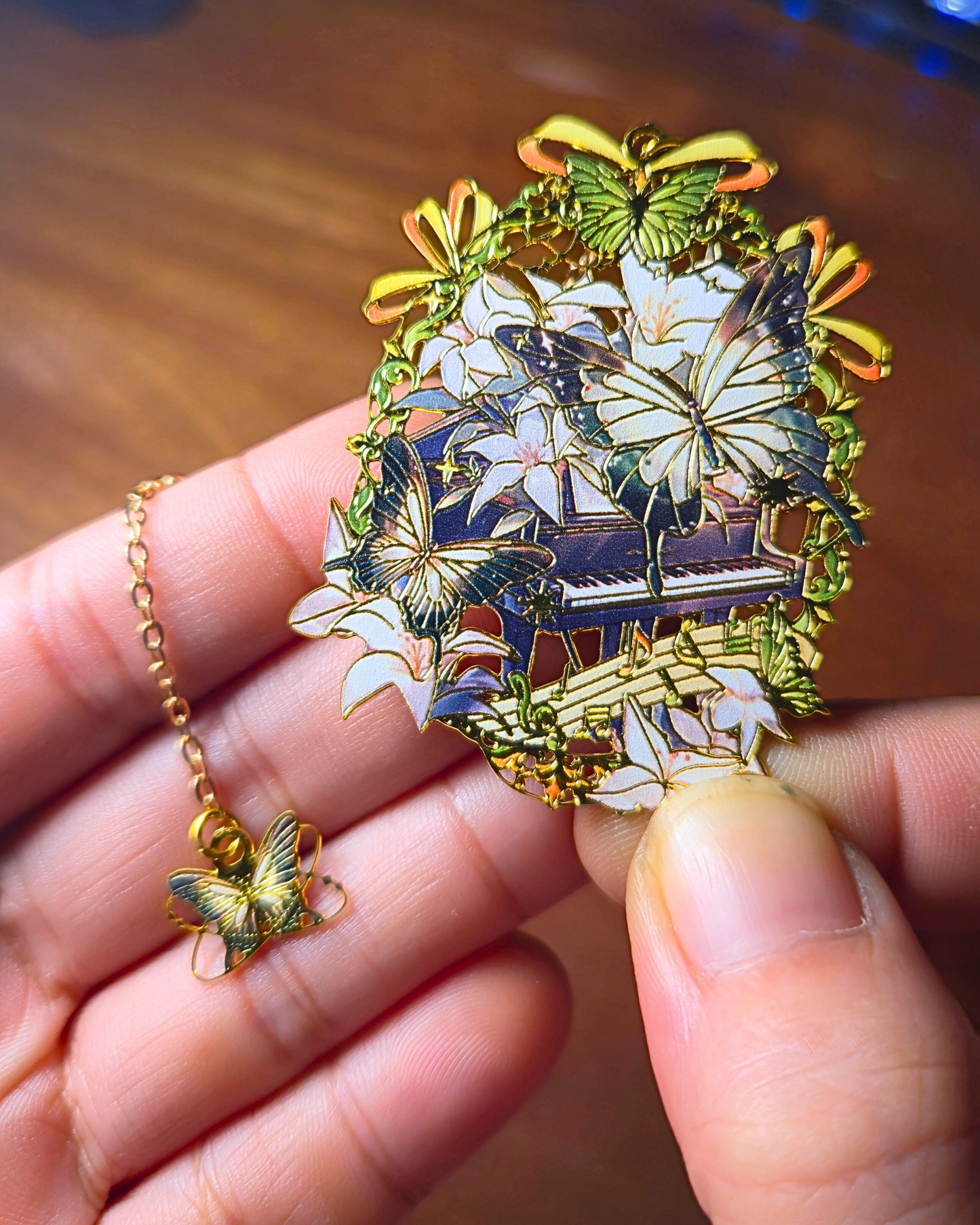 Metal Bookmark - Garden Butterflies