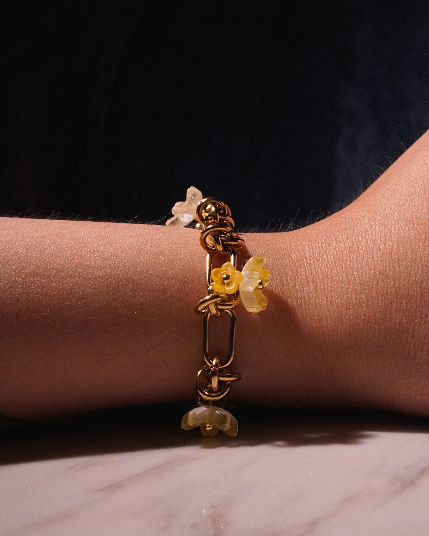 LEIA Stainless Steel Bracelet // Marigold