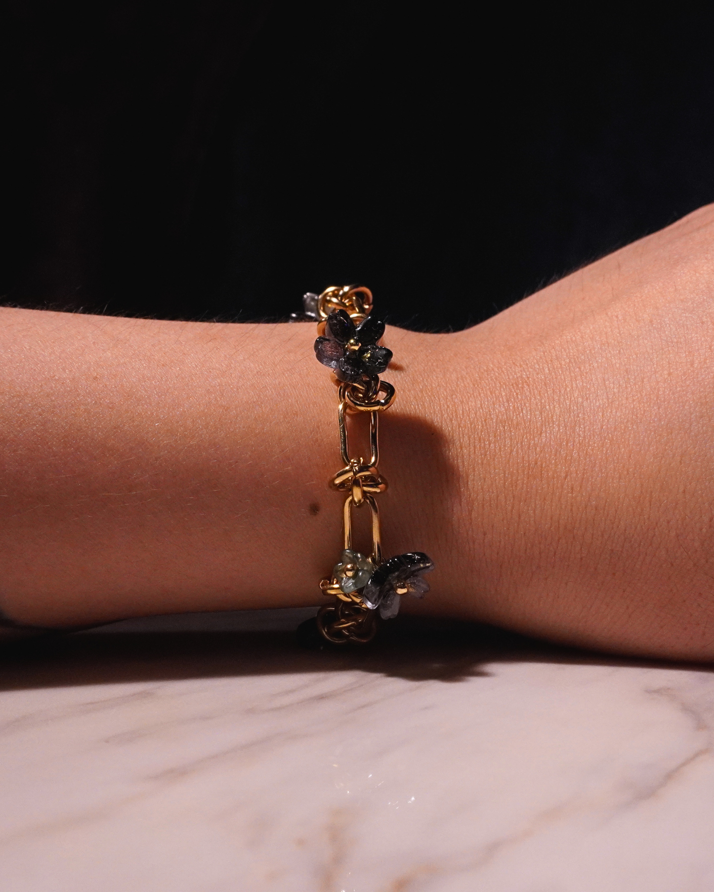 LEIA Stainless Steel Bracelet // Midnight