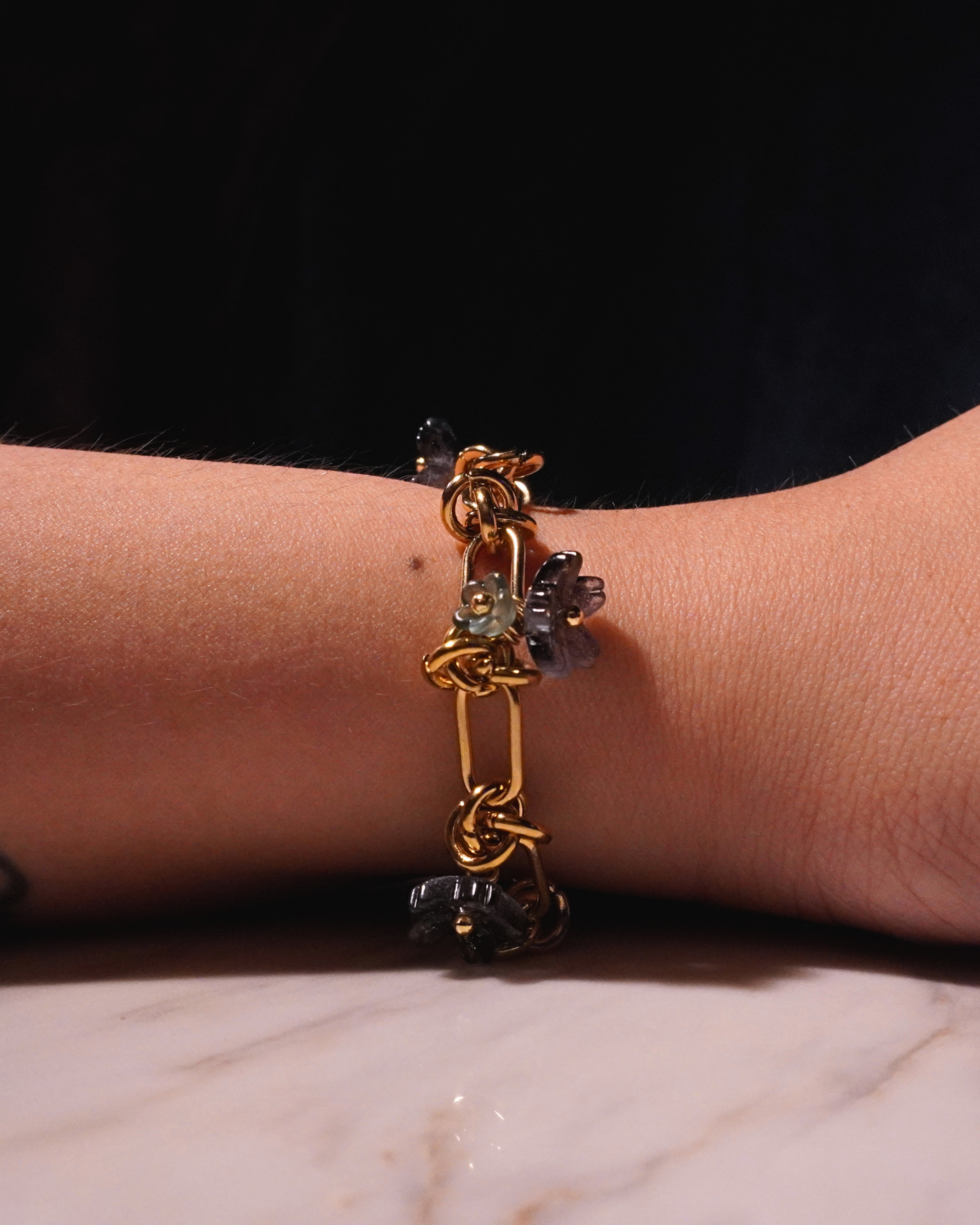 LEIA Stainless Steel Bracelet // Midnight