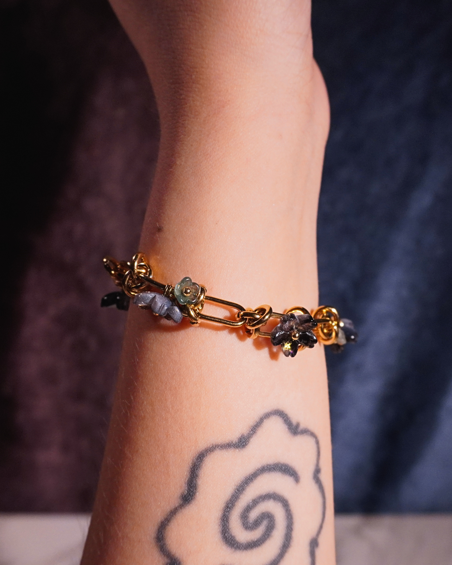 LEIA Stainless Steel Bracelet // Midnight