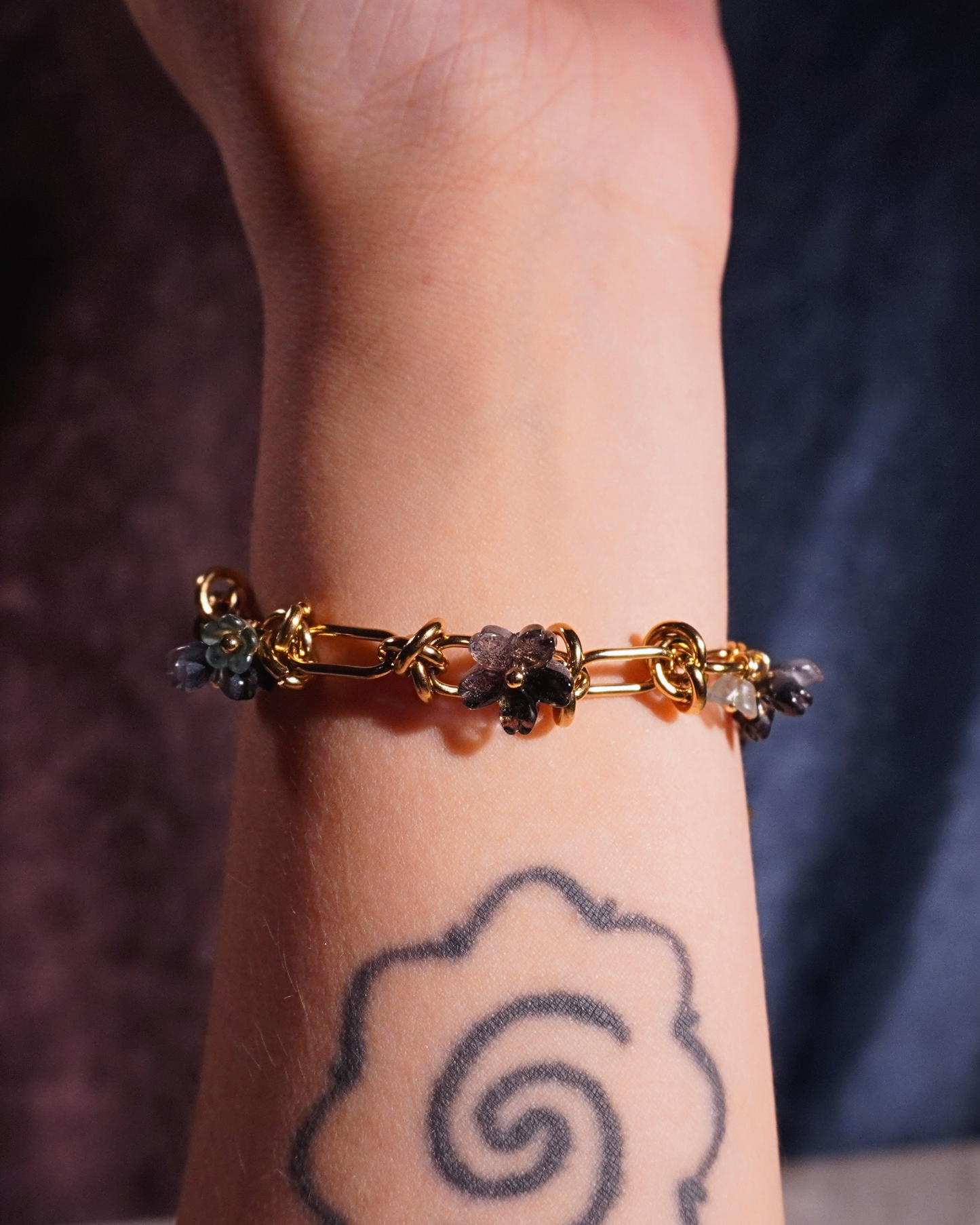 LEIA Stainless Steel Bracelet // Midnight