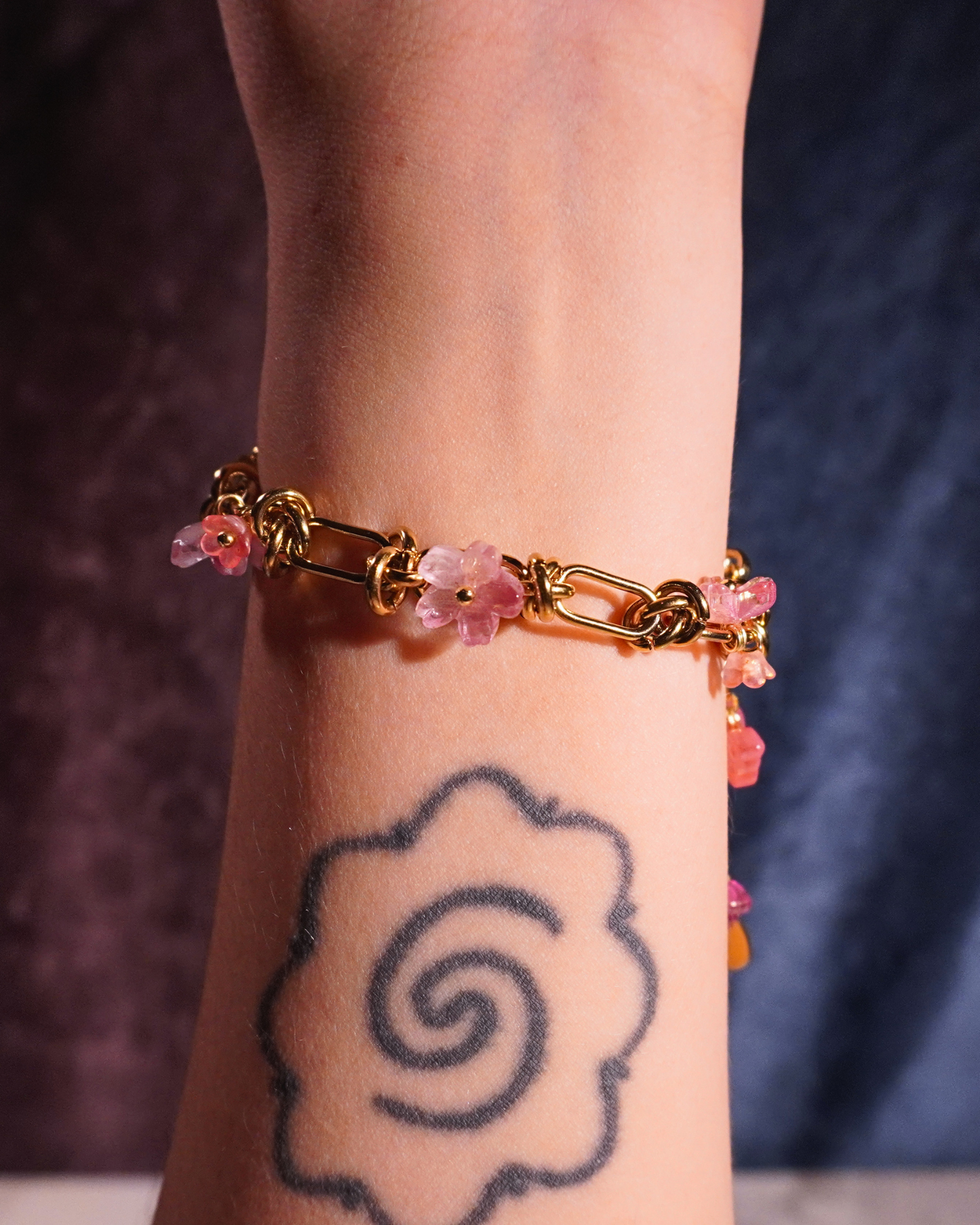 LEIA Stainless Steel Bracelet // Blush