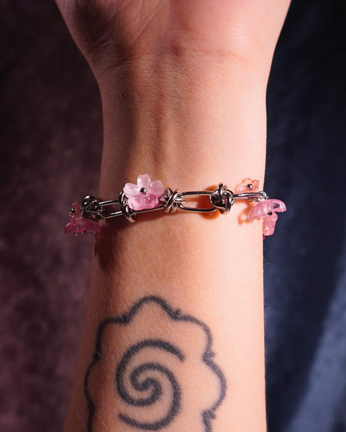 LEIA Stainless Steel Bracelet // Blush