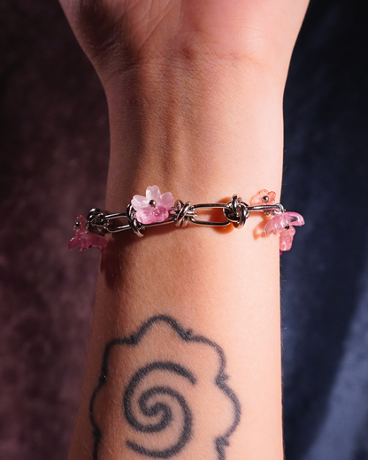 LEIA Stainless Steel Bracelet // Blush