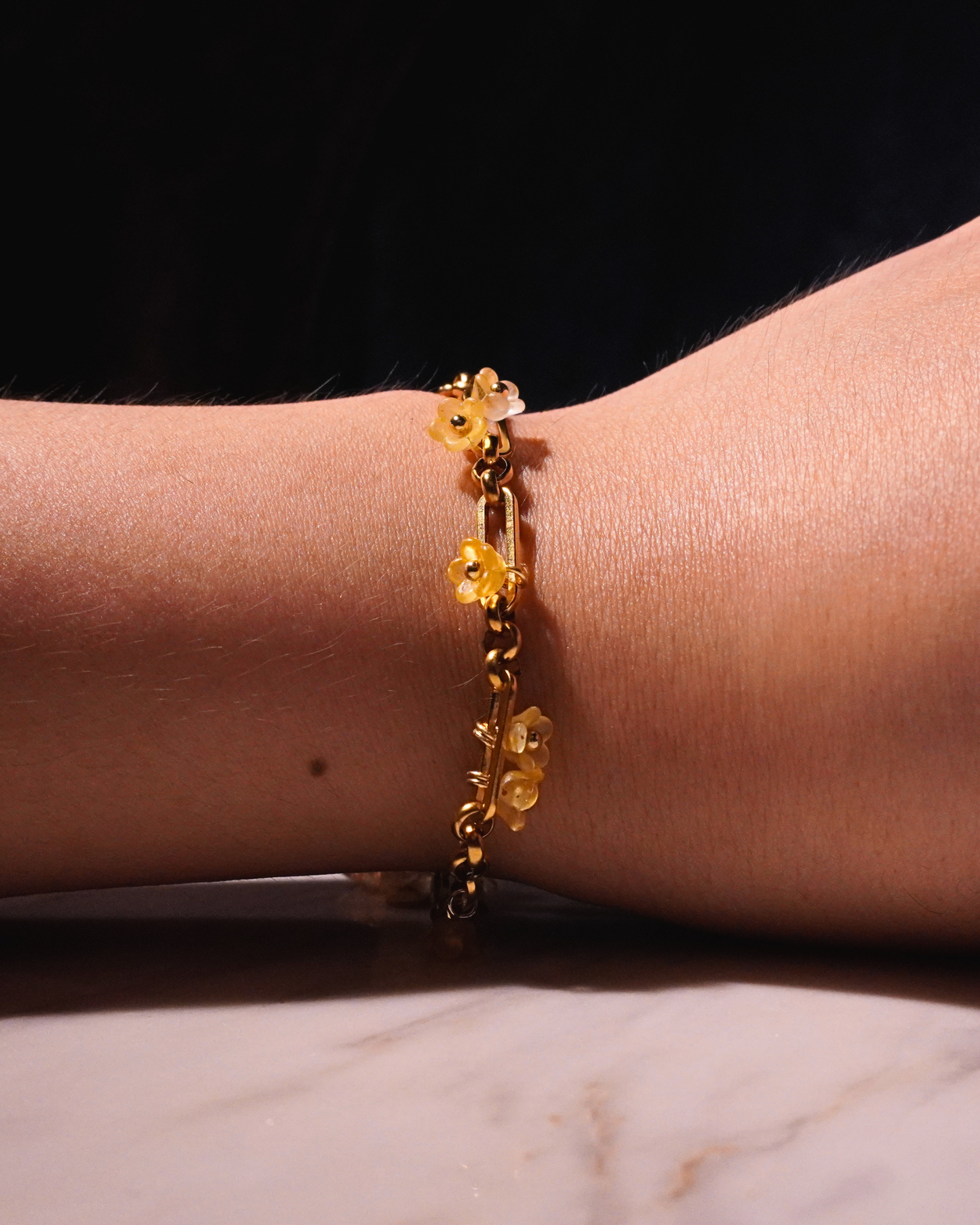 LILY Stainless Steel Bracelet // Marigold
