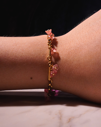 LILY Stainless Steel Bracelet // Blush