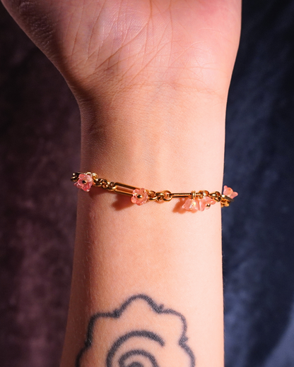 LILY Stainless Steel Bracelet // Blush