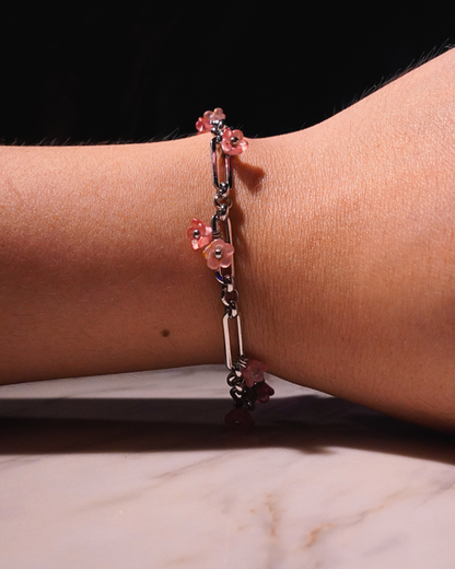 LILY Stainless Steel Bracelet // Blush
