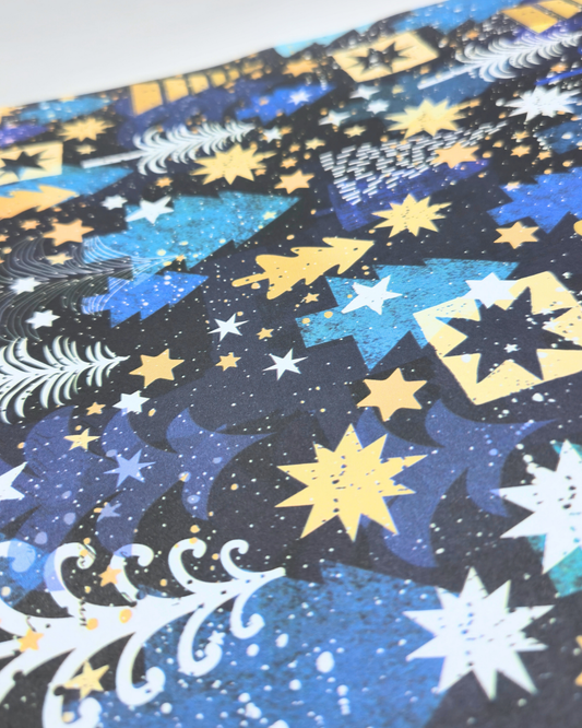 Winter Night Christmas Wrapping Paper