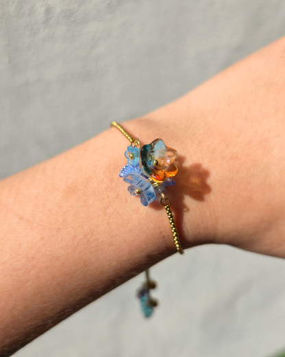 FLORAL DREAMS // Ocean Sunrise (Stainless Steel Adjustable Bracelet)