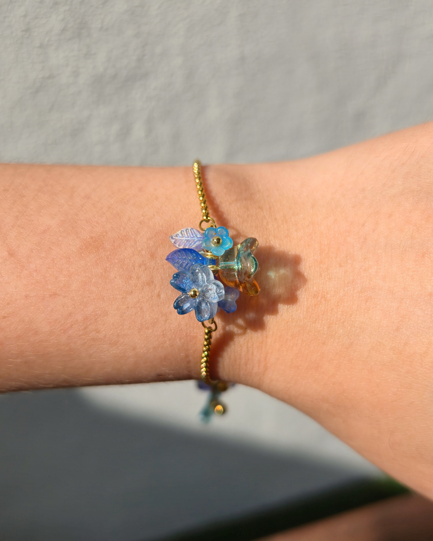 FLORAL DREAMS // Ocean Sunrise (Stainless Steel Adjustable Bracelet)