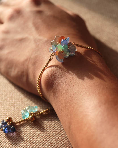 FLORAL DREAMS // Ocean Sunrise (Stainless Steel Adjustable Bracelet)