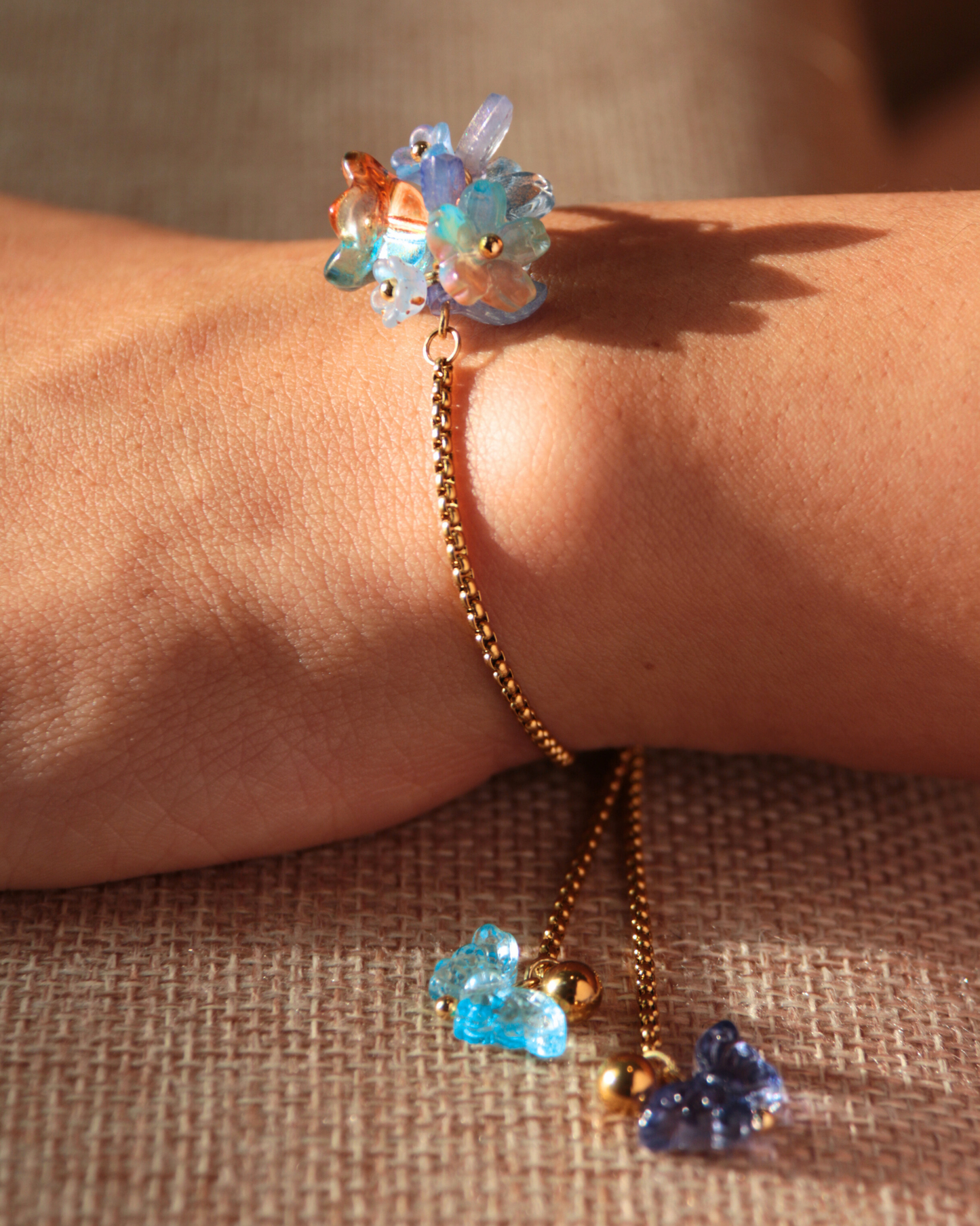 FLORAL DREAMS // Ocean Sunrise (Stainless Steel Adjustable Bracelet)