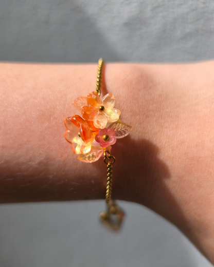 FLORAL DREAMS // Autumn Sunset (Stainless Steel Adjustable Bracelet)