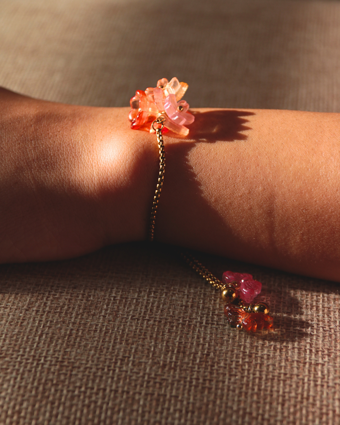 FLORAL DREAMS // Autumn Sunset (Stainless Steel Adjustable Bracelet)