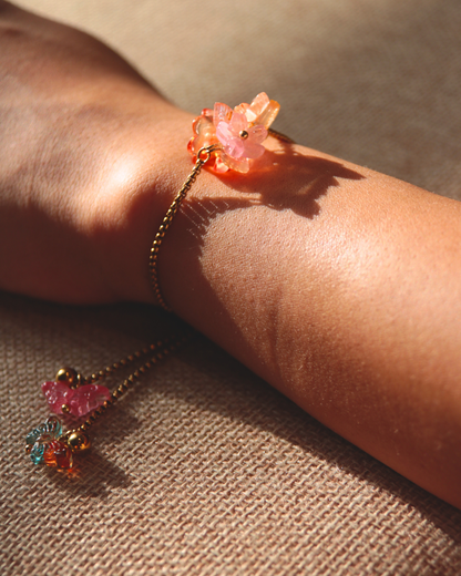 FLORAL DREAMS // Autumn Sunset (Stainless Steel Adjustable Bracelet)