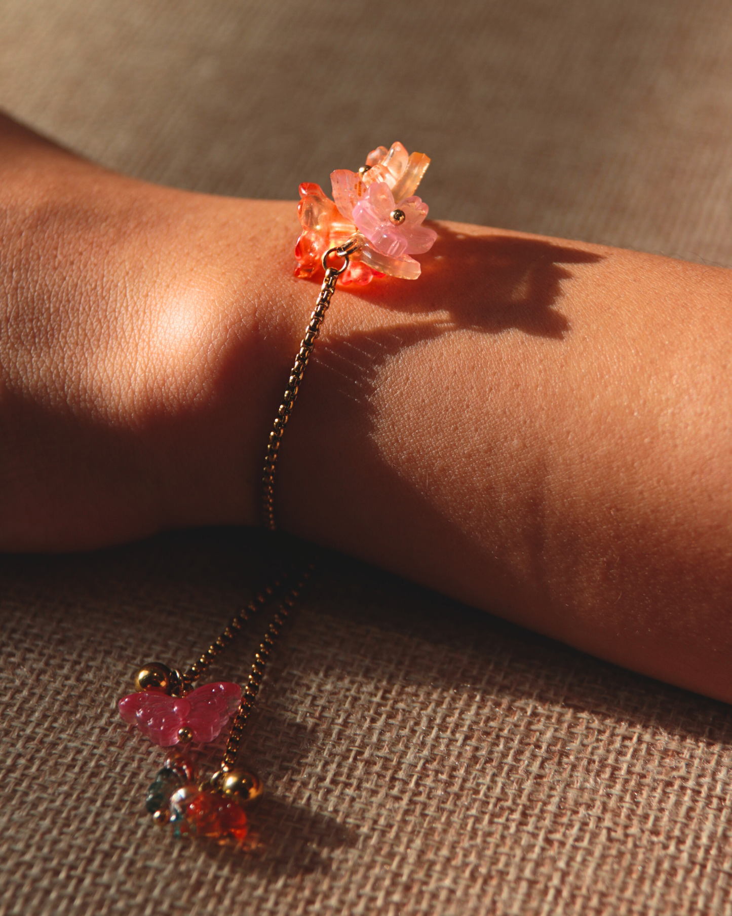 FLORAL DREAMS // Autumn Sunset (Stainless Steel Adjustable Bracelet)