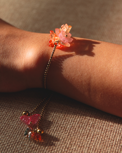 FLORAL DREAMS // Autumn Sunset (Stainless Steel Adjustable Bracelet)