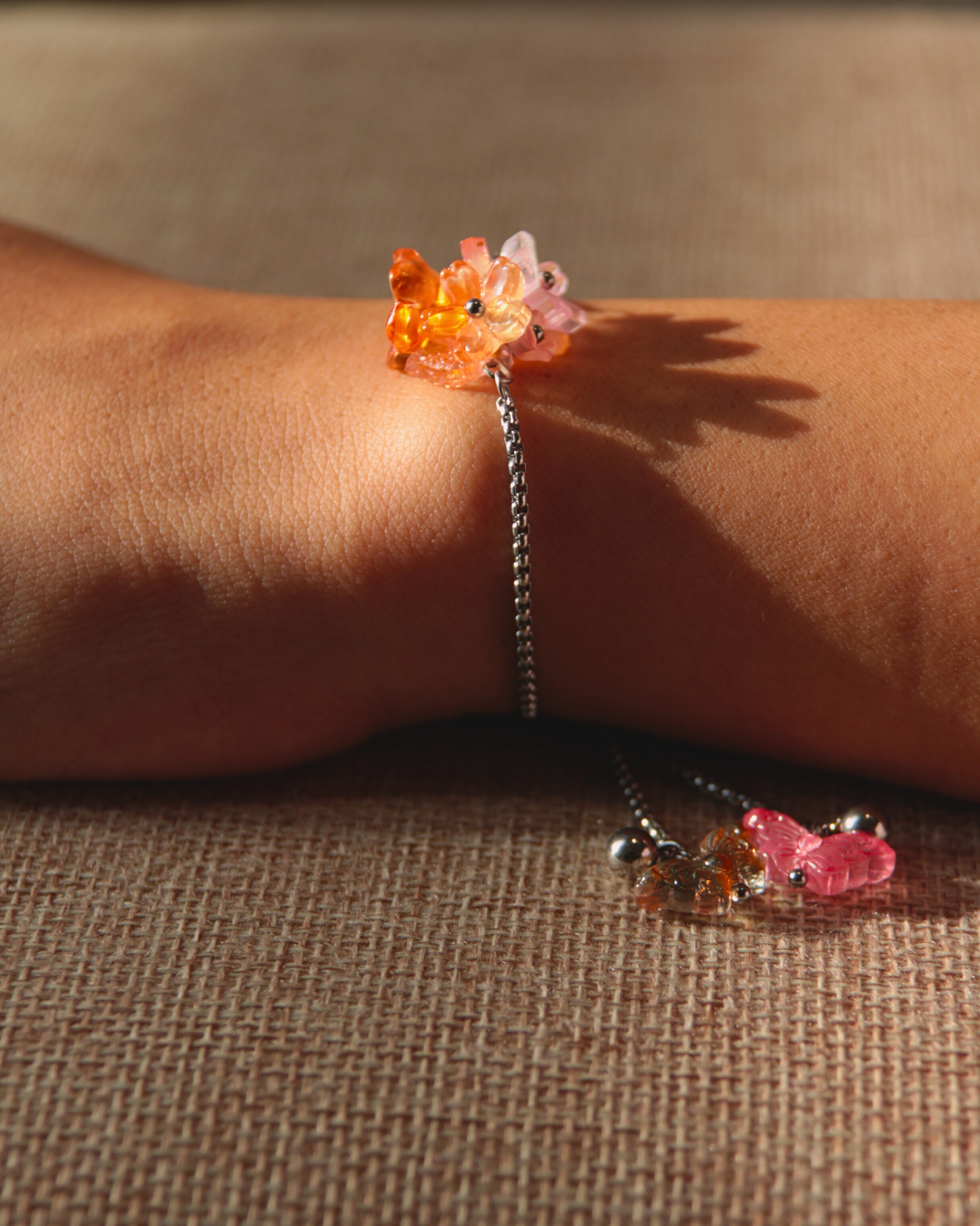 FLORAL DREAMS // Autumn Sunset (Stainless Steel Adjustable Bracelet)