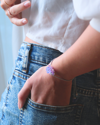 FLORAL DREAMS // Twilight Glow (Stainless Steel Adjustable Bracelet)