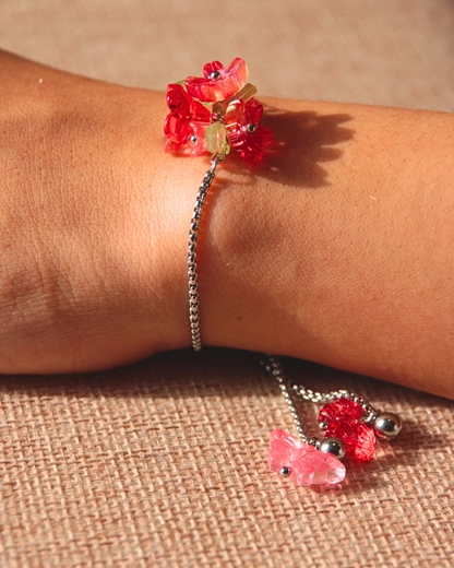 FLORAL DREAMS // Watermelon Crush (Stainless Steel Adjustable Bracelet)