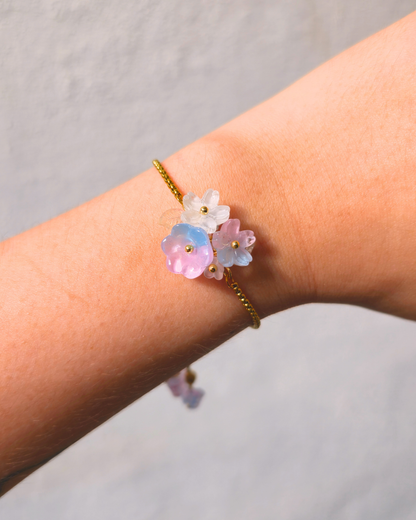 FLORAL DREAMS // Misty Mornings (Stainless Steel Adjustable Bracelet)