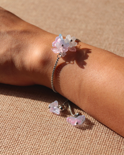FLORAL DREAMS // Misty Mornings (Stainless Steel Adjustable Bracelet)