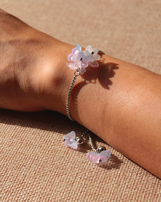 FLORAL DREAMS // Misty Mornings (Stainless Steel Adjustable Bracelet)