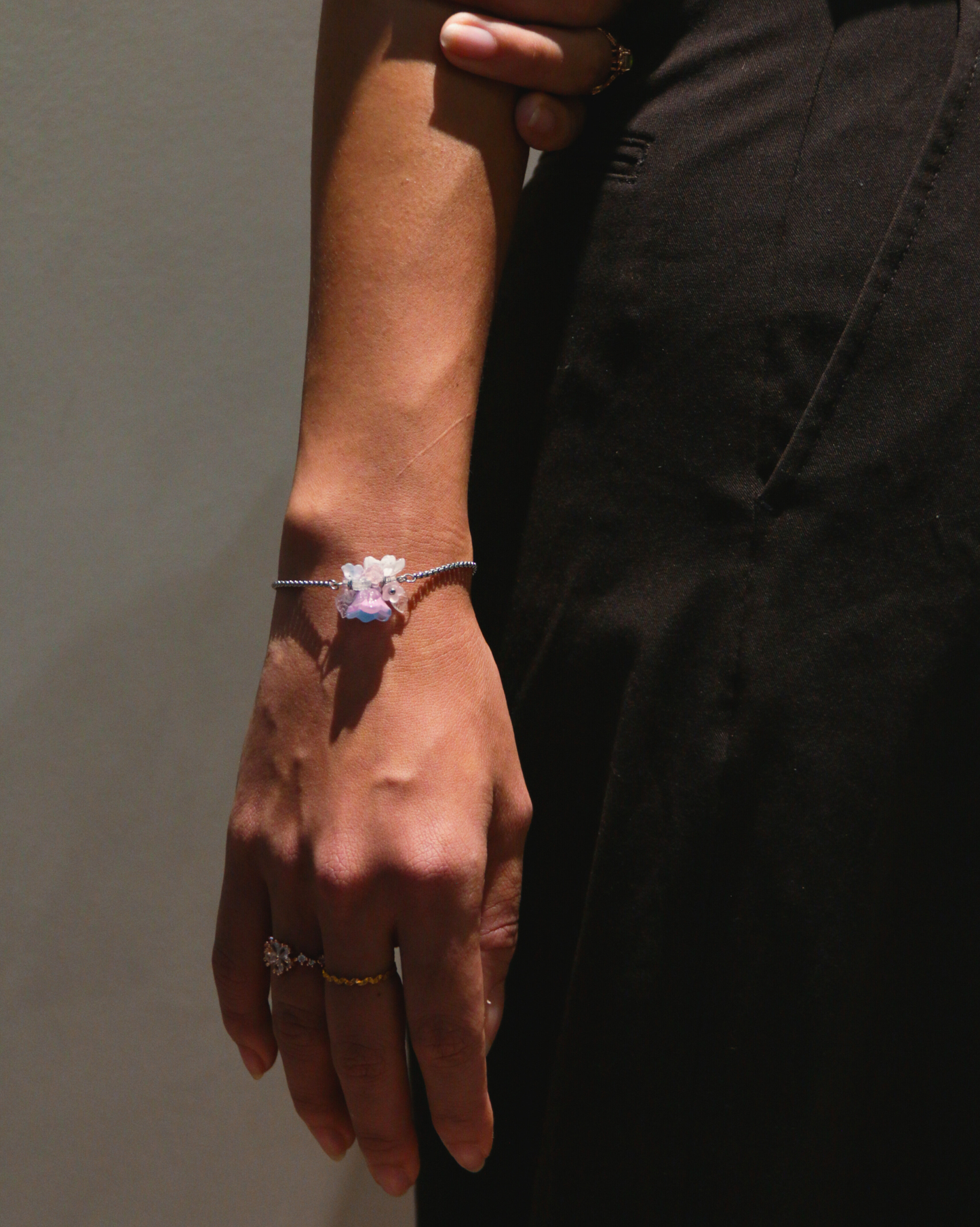 FLORAL DREAMS // Misty Mornings (Stainless Steel Adjustable Bracelet)