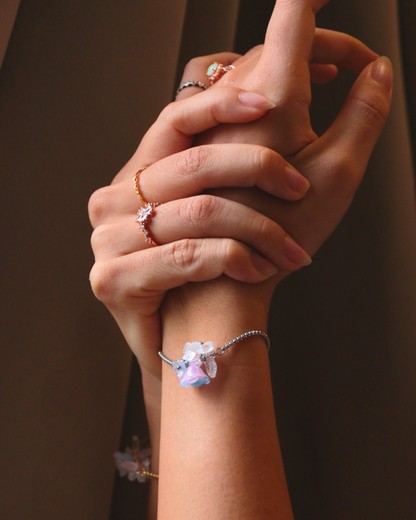 FLORAL DREAMS // Misty Mornings (Stainless Steel Adjustable Bracelet)